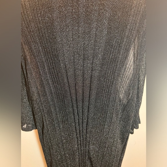 Catherine’s Black Metallic Open Jacket-size 2X (22/24) - Picture 4 of 8